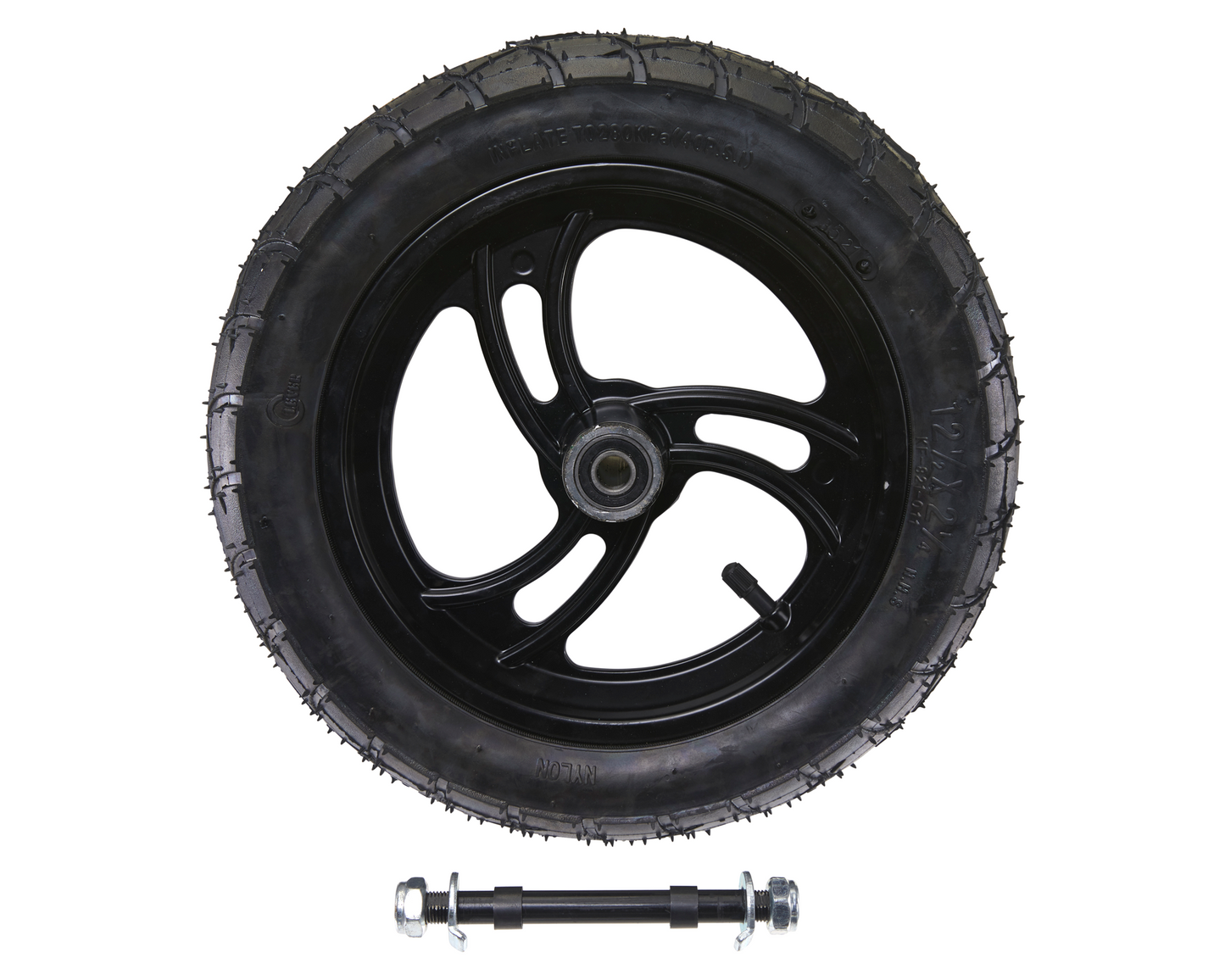 C25 / C35 Front Wheel + Axle Complete + Hardware