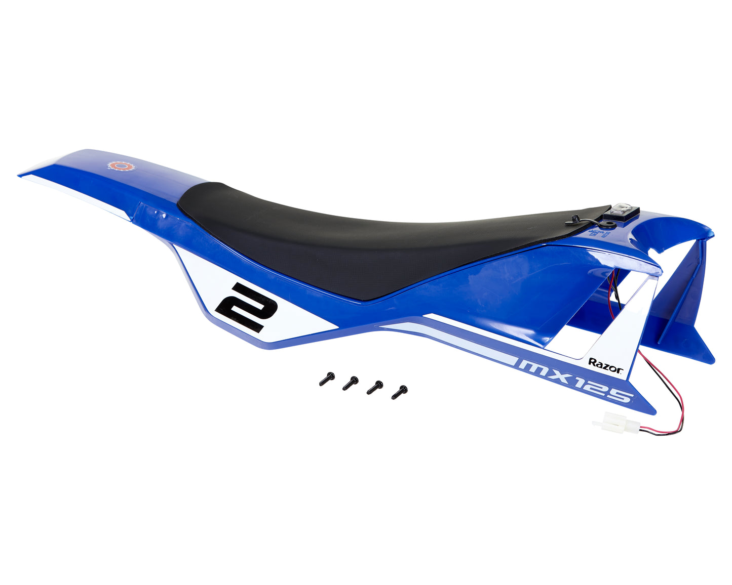MX125 -BLUE Seat w/Body Fairing Complete with Harware