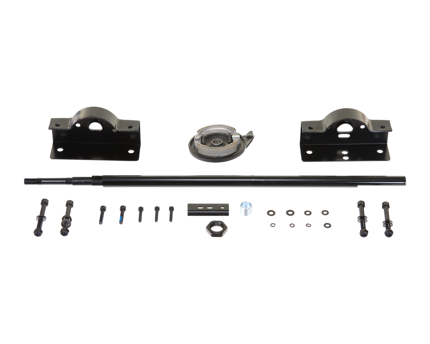 GF Elite -BLK/RD Rear Axle CMPLT+HW