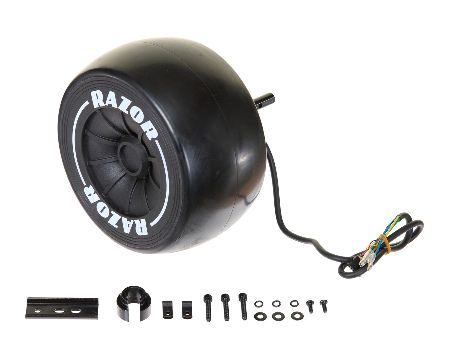 GF Elite -BLK/RD Rear Wheel (Rt) +Motor +HW