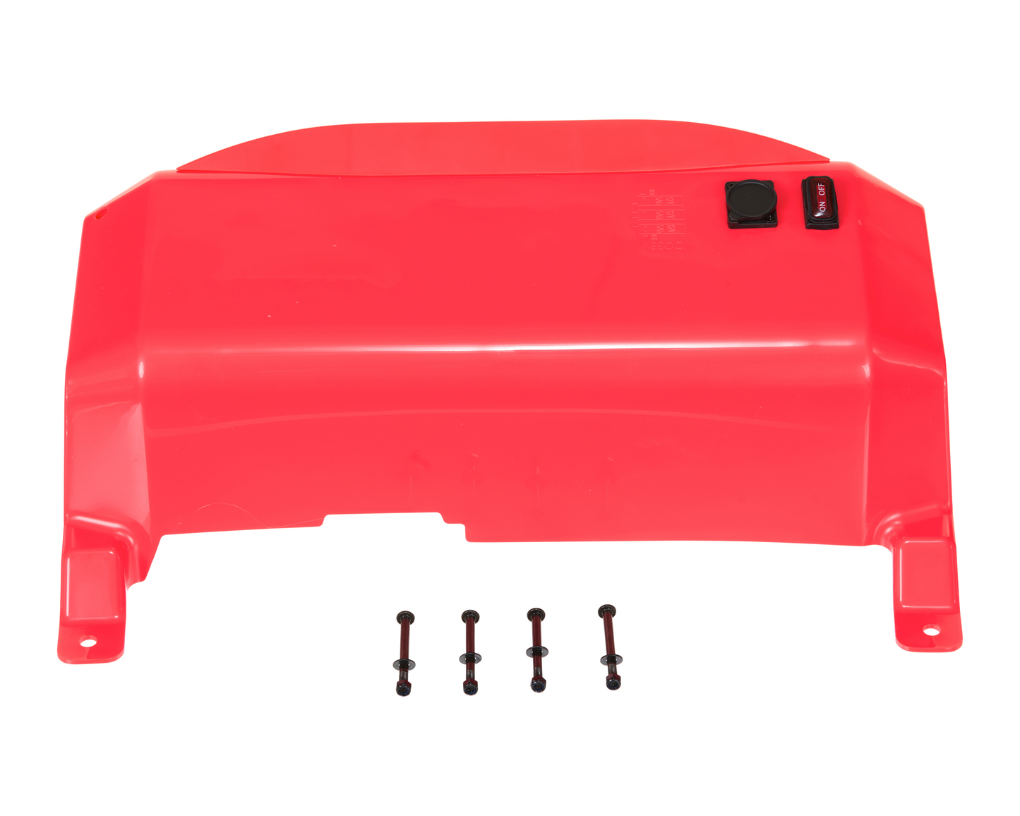 GF Elite -BLK/RD Battery Cover +HW