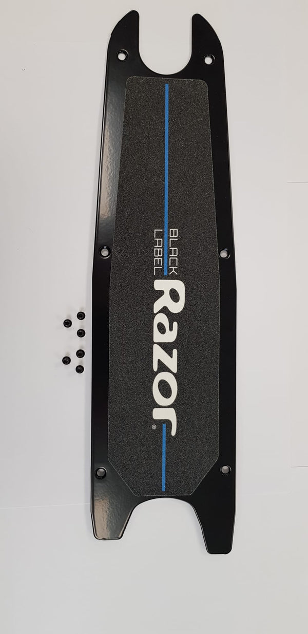 Razor Black Label E100 deck plate - blue