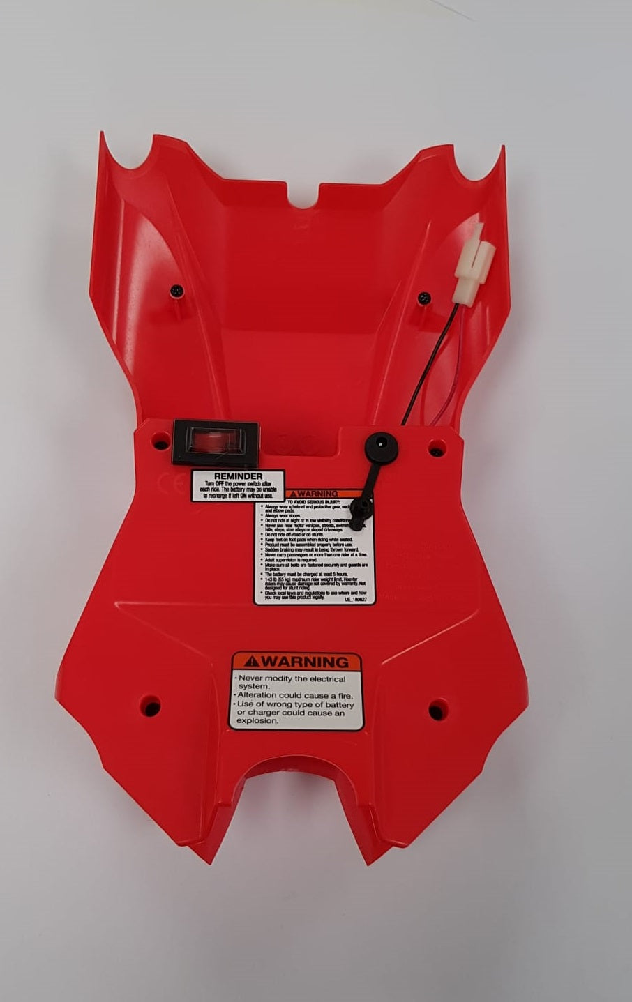 Razor W20111917089-Drift Rider battery cover rear