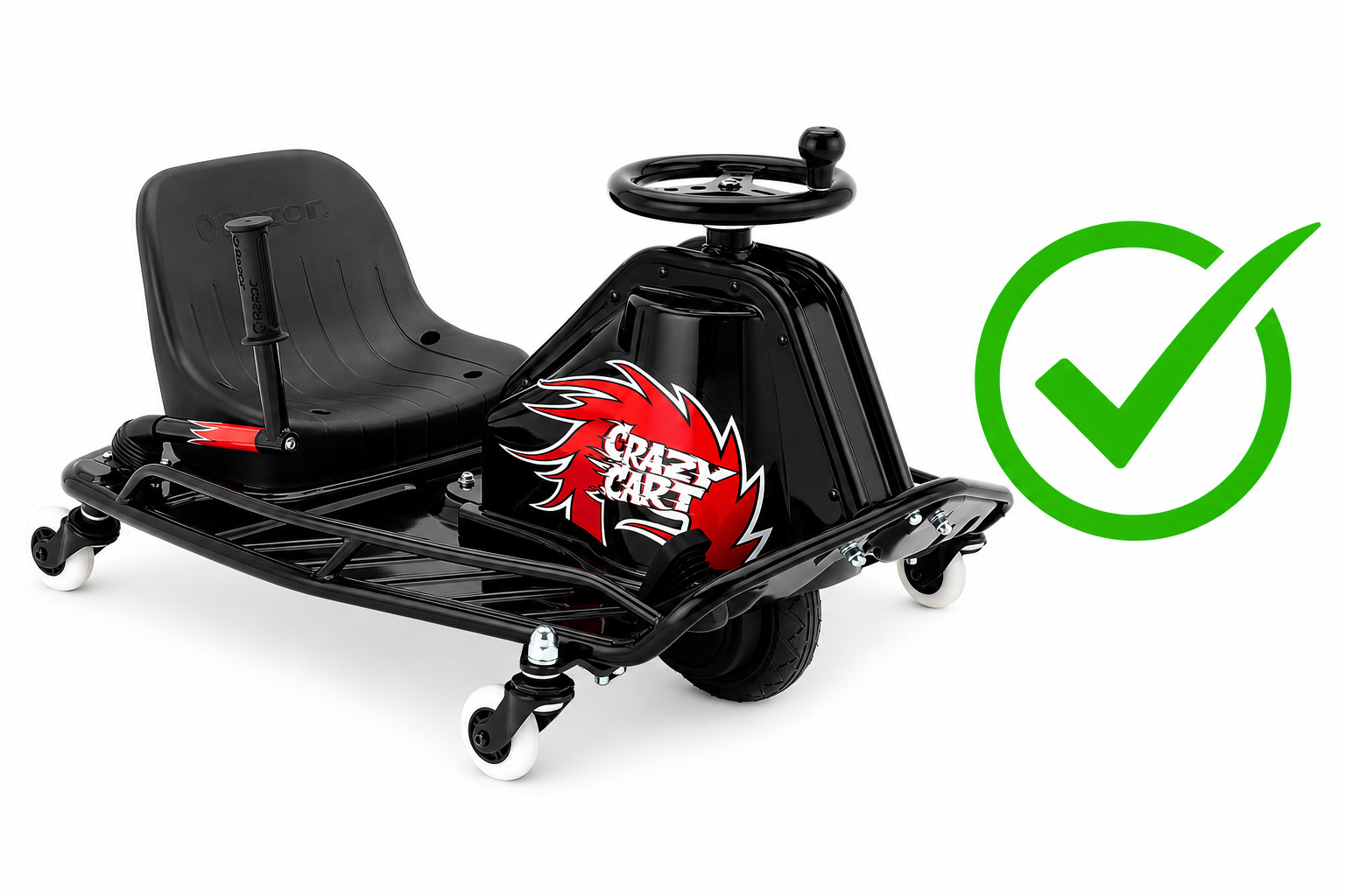 トランキーロ。　4/20 Genuine Front Wheel Complete Assembly for Razor Crazy Cart (V5+)