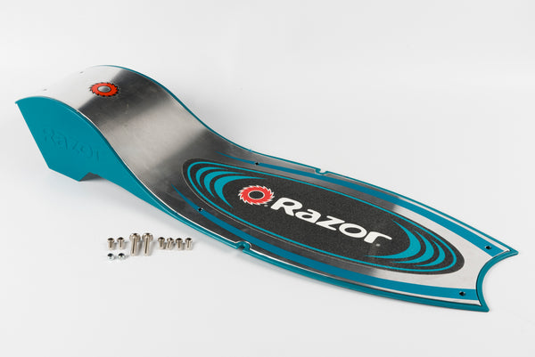 Razor E200 deck plate with grip tape-teal_V24-37_-W13112445017