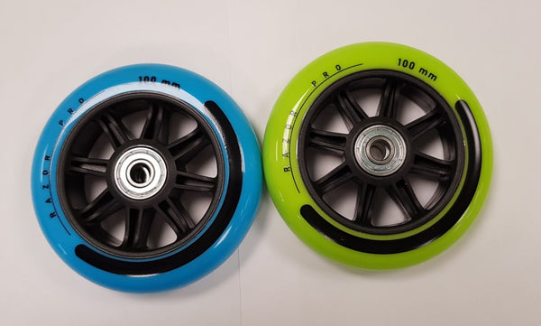 Razor W13018120058-Pro X 2021 Wheels_set of 2_-Black-Blue-Green