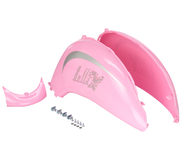 Razor Pocket Mod Rear Fairing w/Trim Pink (Right/Left) - Bella