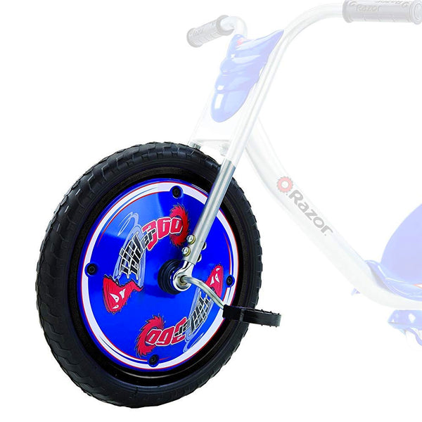 RipRider Front Wheel w/Pedal & Cranks - Blue