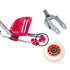 FlashRider Rear Wheel w/Caster Complete - Red